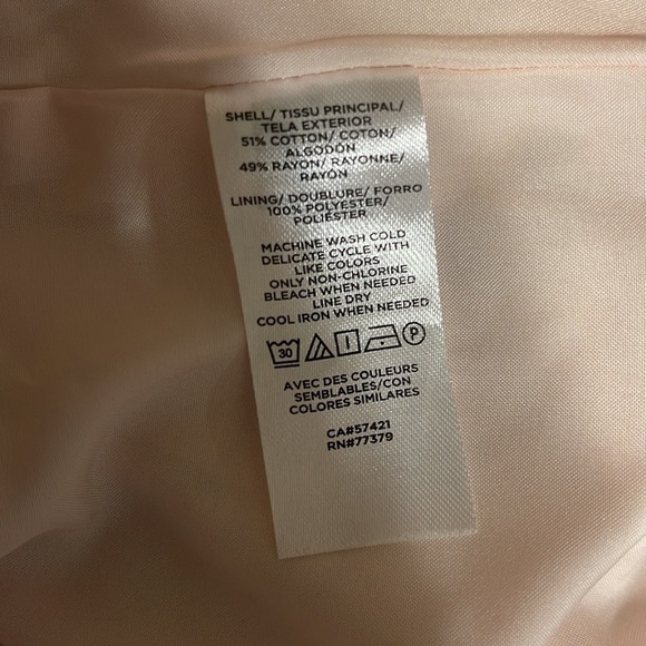 Pink & Green Ann Taylor Factory Pencil Skirt w/ Lining Size 16 - Picture 6 of 6